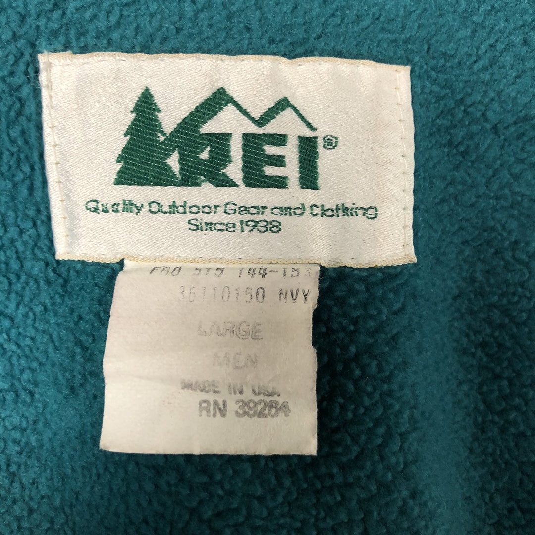 80s-90'S REI GORE-TEX Mountain Jacket, Shell Jacket, Made in USA, Men's Size L Nylon Navy blue Vintage Second Hand