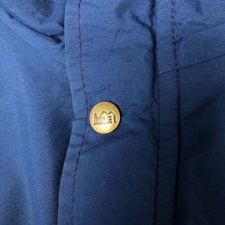 80s-90'S REI GORE-TEX Mountain Jacket, Shell Jacket, Made in USA, Men's Size L Nylon Navy blue Vintage Second Hand