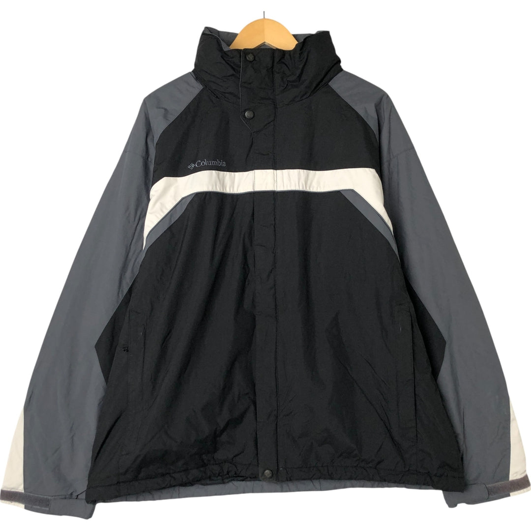 2000'S Columbia Padded Mountain Jacket, Shell Jacket, Puffer Jacket, Men's XL Nylon black type Vintage Second Hand