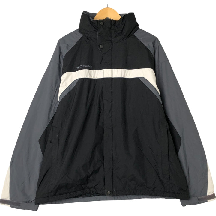 2000'S Columbia Padded Mountain Jacket, Shell Jacket, Puffer Jacket, Men's XL Nylon black type Vintage Second Hand