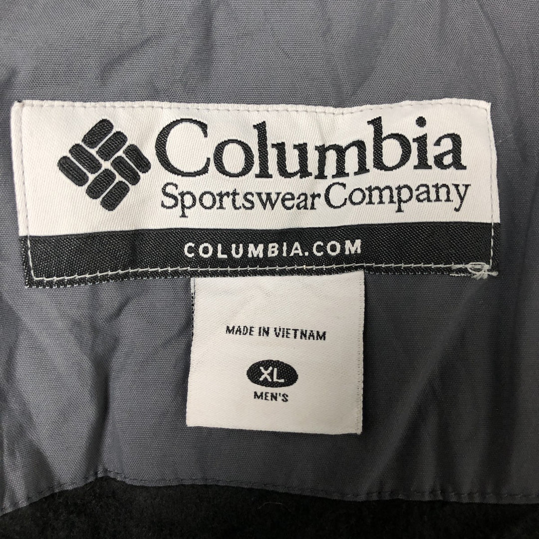 2000'S Columbia Padded Mountain Jacket, Shell Jacket, Puffer Jacket, Men's XL Nylon black type Vintage Second Hand