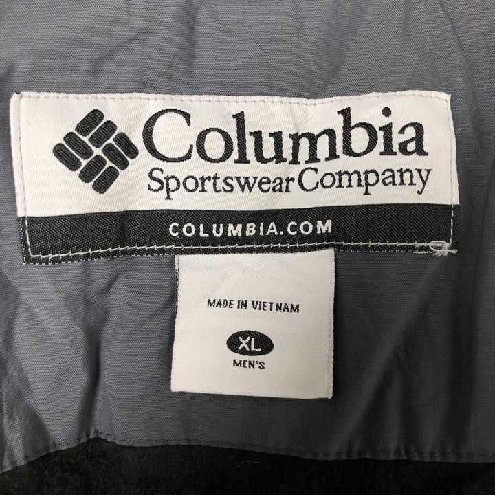 2000'S Columbia Padded Mountain Jacket, Shell Jacket, Puffer Jacket, Men's XL Nylon black type Vintage Second Hand