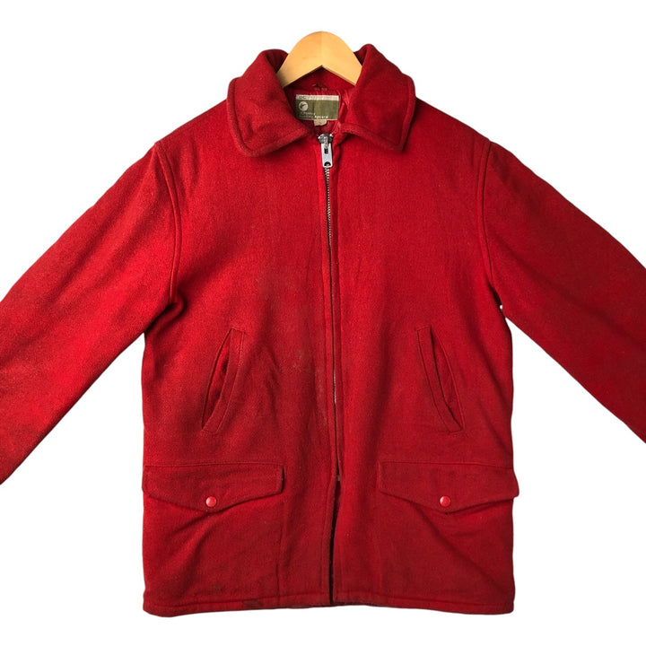 Vintage 1960s-1970'S JCPenney Hunting Apparel wool hunting jacket, size M, men's unclear red type Vintage Second Hand