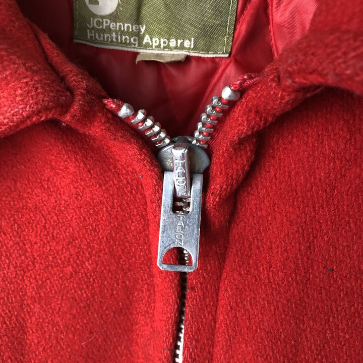 Vintage 1960s-1970'S JCPenney Hunting Apparel wool hunting jacket, size M, men's unclear red type Vintage Second Hand