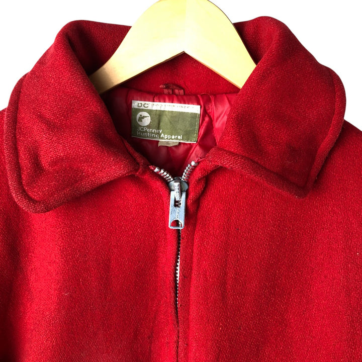 Vintage 1960s-1970'S JCPenney Hunting Apparel wool hunting jacket, size M, men's unclear red type Vintage Second Hand