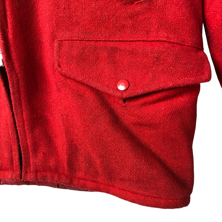 Vintage 1960s-1970'S JCPenney Hunting Apparel wool hunting jacket, size M, men's unclear red type Vintage Second Hand