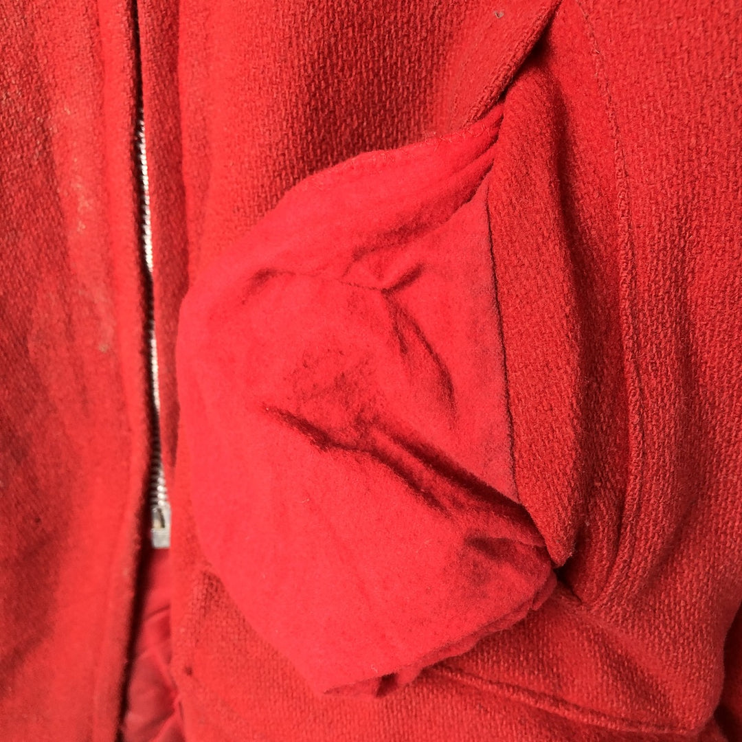 Vintage 1960s-1970'S JCPenney Hunting Apparel wool hunting jacket, size M, men's unclear red type Vintage Second Hand