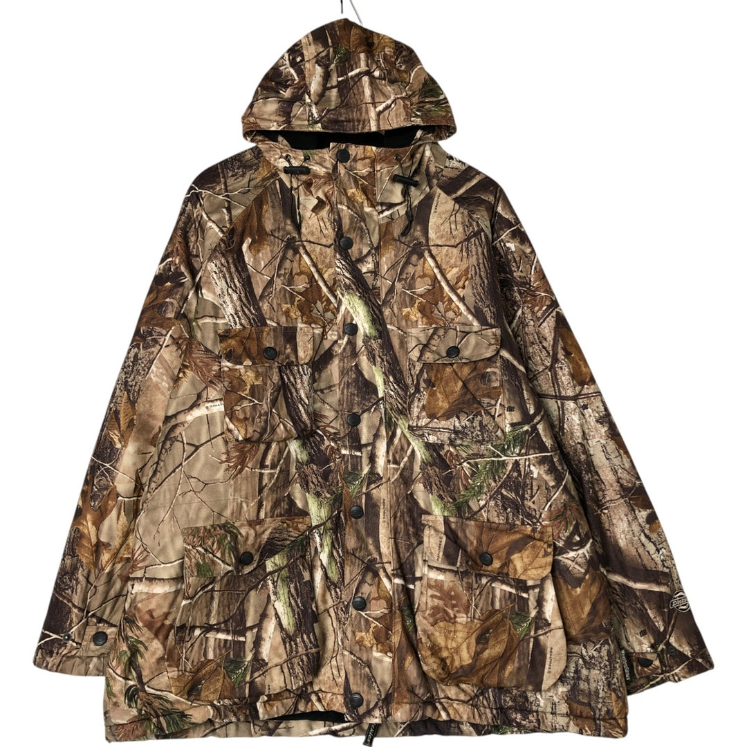 Dickies Realtree Camo Padded Parka Puffer Jacket, Men's Size L polyester brown type Vintage Second Hand