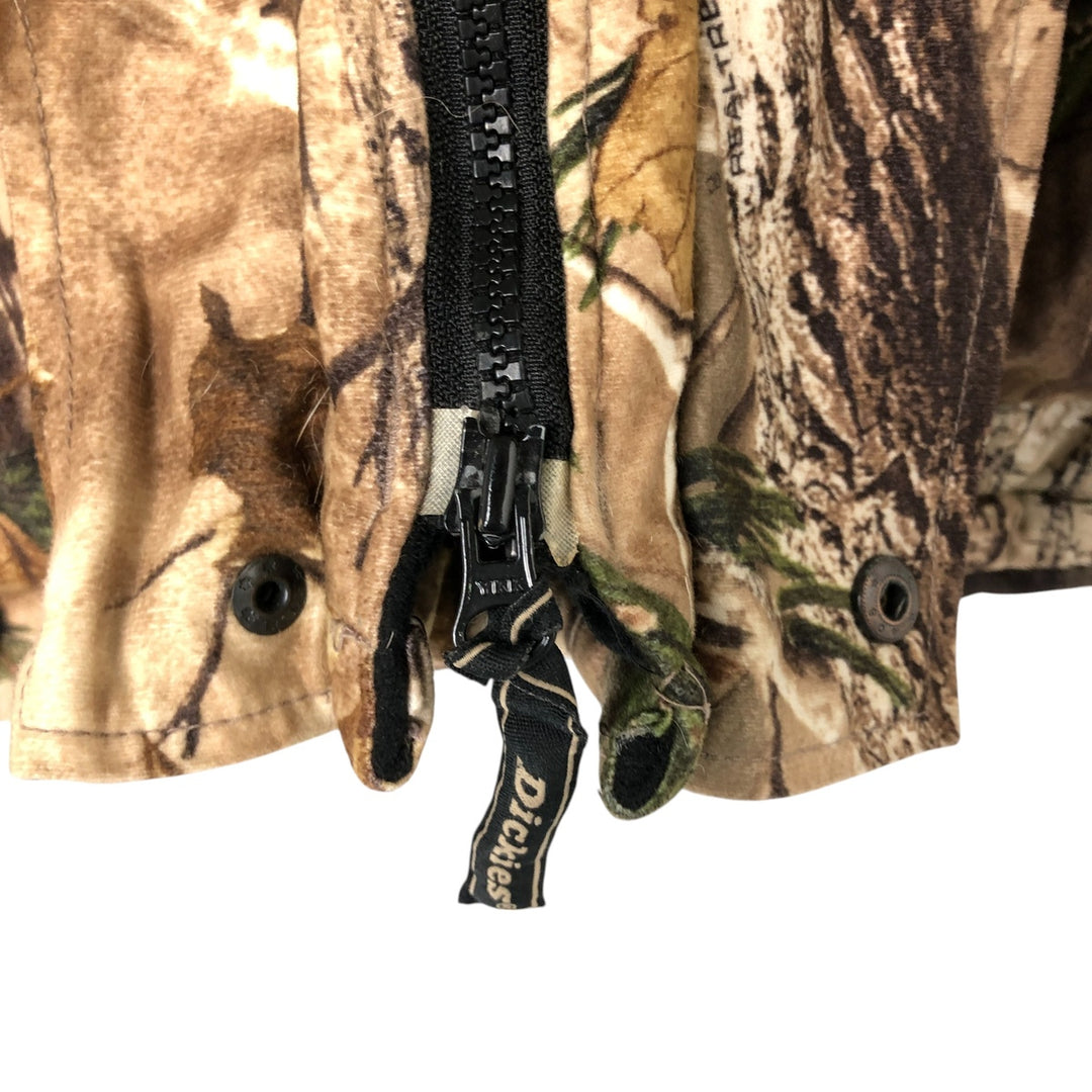 Dickies Realtree Camo Padded Parka Puffer Jacket, Men's Size L polyester brown type Vintage Second Hand