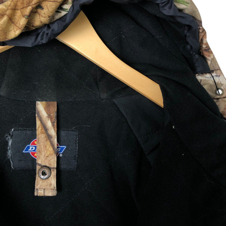 Dickies Realtree Camo Padded Parka Puffer Jacket, Men's Size L polyester brown type Vintage Second Hand