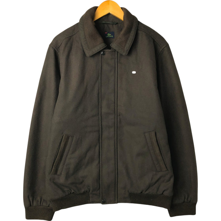 Lacoste padded wool blouson, men's size XL wool Khaki type Vintage Second Hand