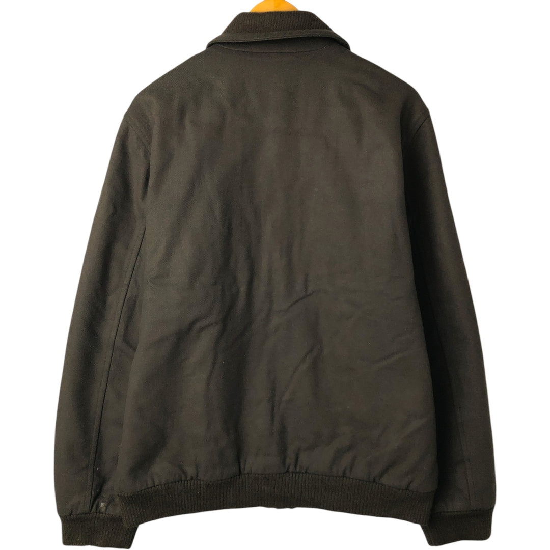 Lacoste padded wool blouson, men's size XL wool Khaki type Vintage Second Hand