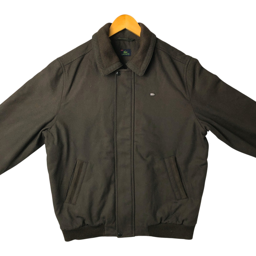Lacoste padded wool blouson, men's size XL wool Khaki type Vintage Second Hand