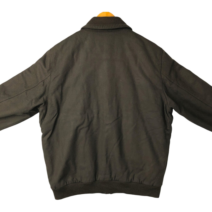 Lacoste padded wool blouson, men's size XL wool Khaki type Vintage Second Hand