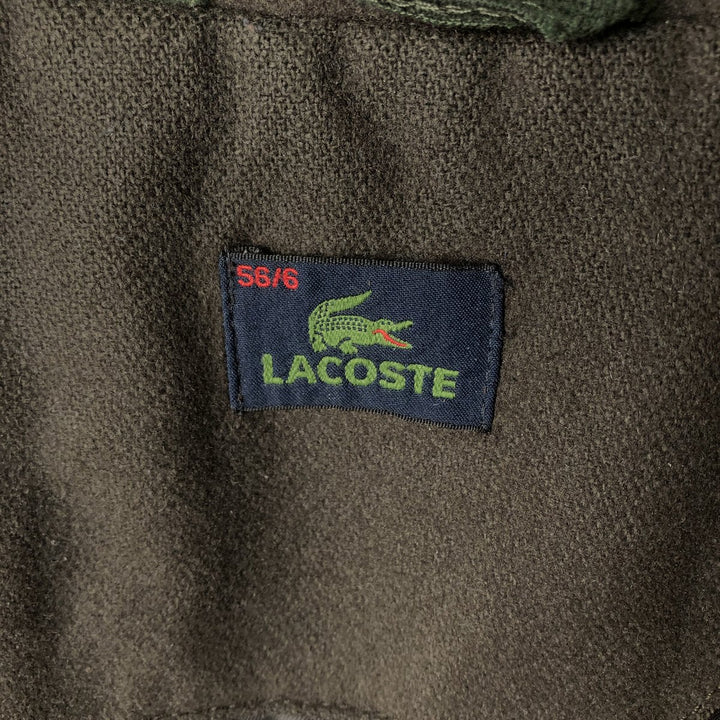 Lacoste padded wool blouson, men's size XL wool Khaki type Vintage Second Hand