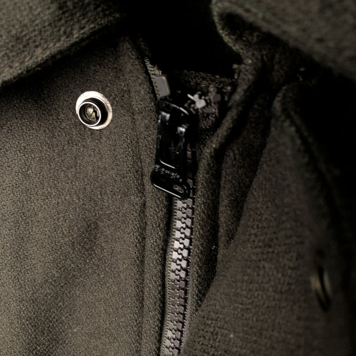 Lacoste padded wool blouson, men's size XL wool Khaki type Vintage Second Hand