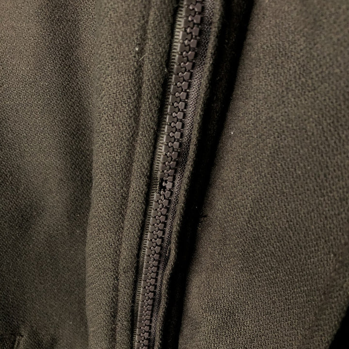 Lacoste padded wool blouson, men's size XL wool Khaki type Vintage Second Hand