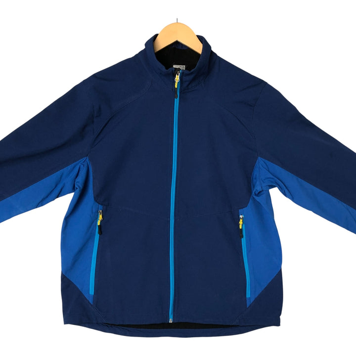 Champion C9 Windbreaker, Men's Size L polyester Navy blue Vintage Second Hand