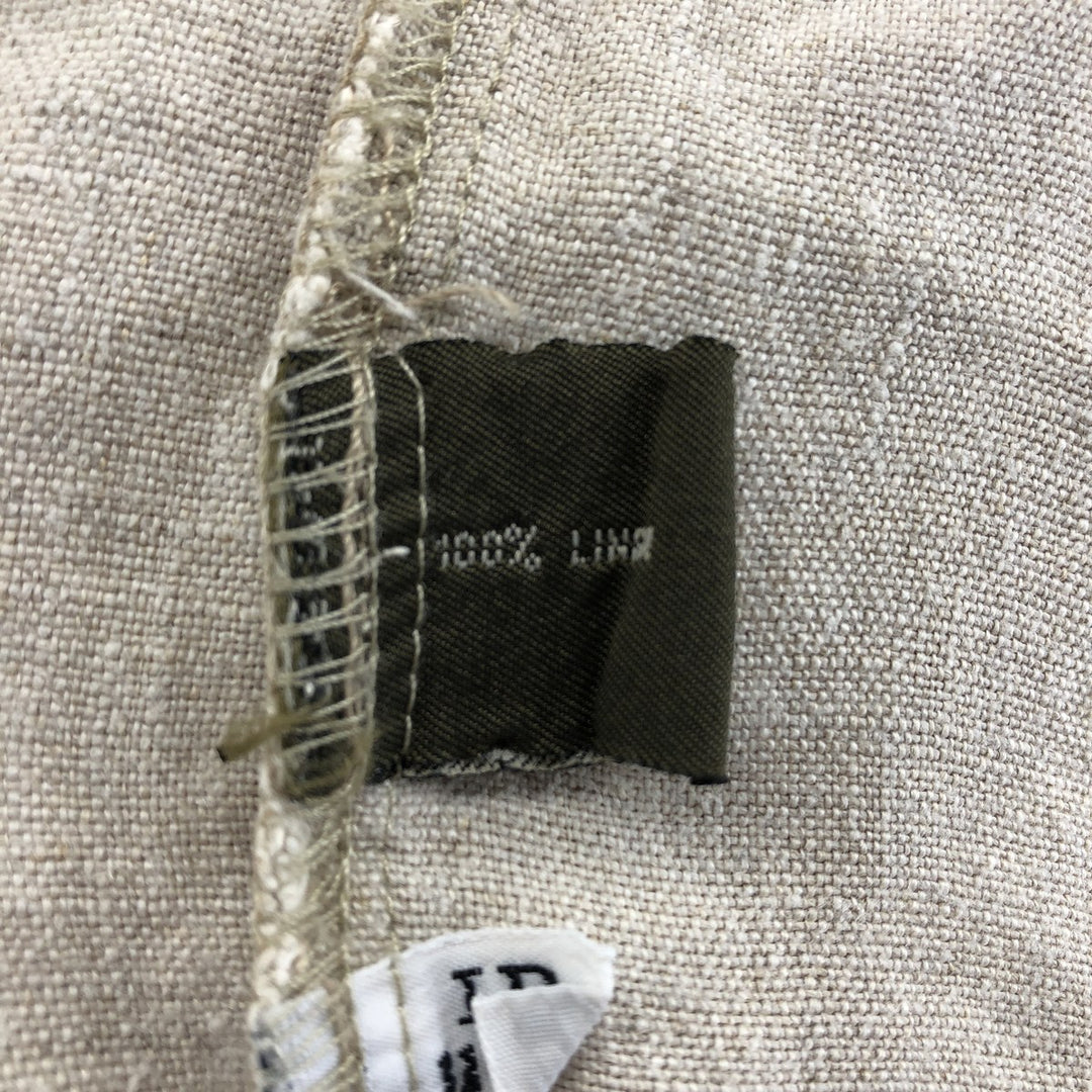 STRUCTURE Linen Jacket Men's XL linen Beige type Vintage Second Hand
