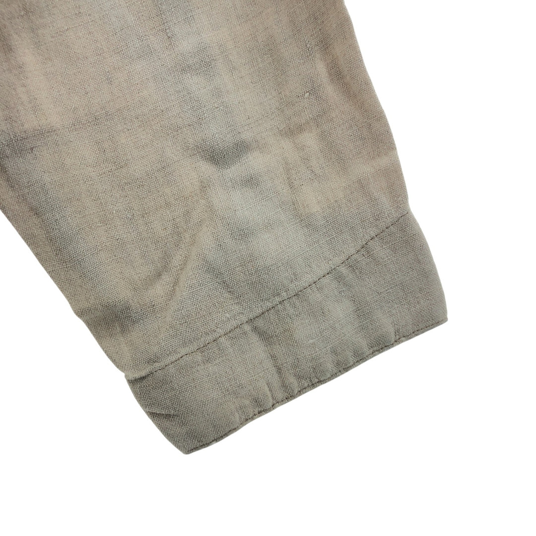 STRUCTURE Linen Jacket Men's XL linen Beige type Vintage Second Hand