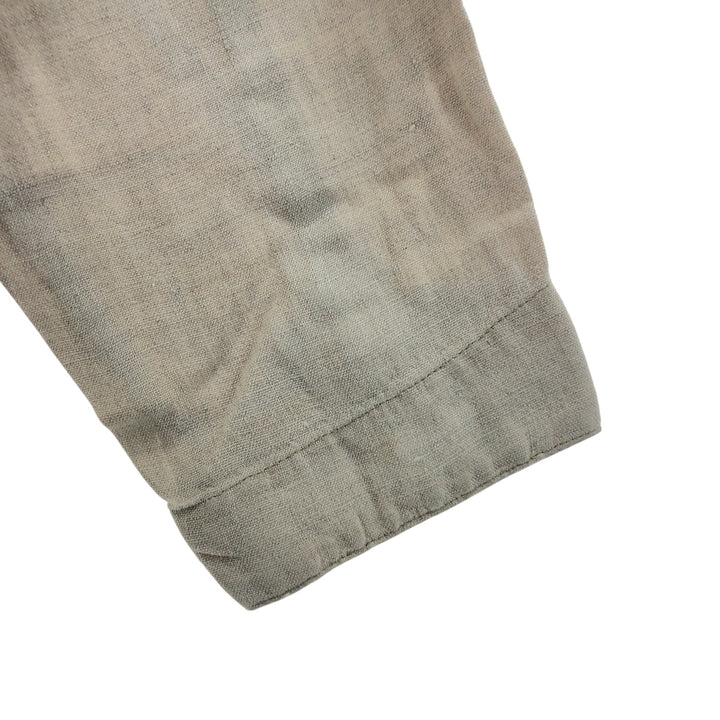 STRUCTURE Linen Jacket Men's XL linen Beige type Vintage Second Hand