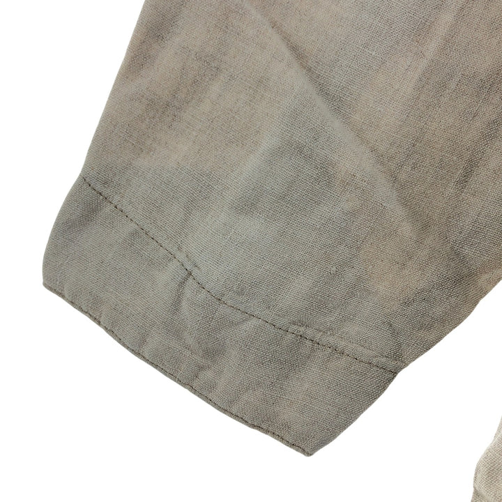 STRUCTURE Linen Jacket Men's XL linen Beige type Vintage Second Hand