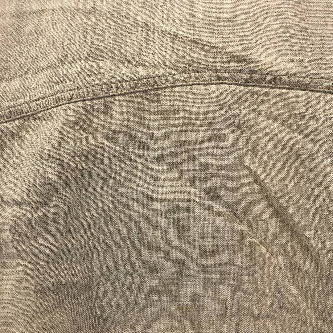 STRUCTURE Linen Jacket Men's XL linen Beige type Vintage Second Hand