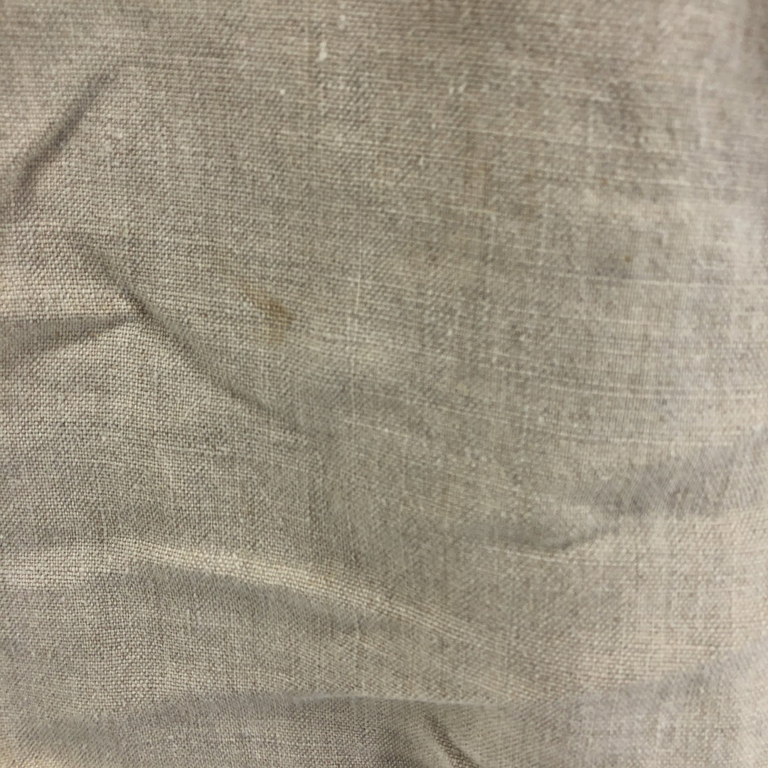 STRUCTURE Linen Jacket Men's XL linen Beige type Vintage Second Hand