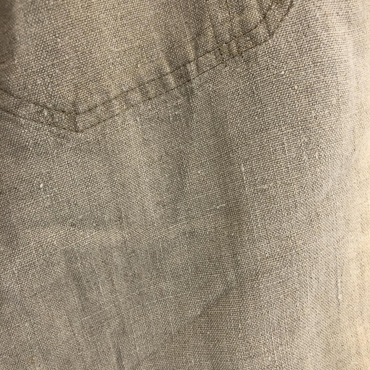 STRUCTURE Linen Jacket Men's XL linen Beige type Vintage Second Hand