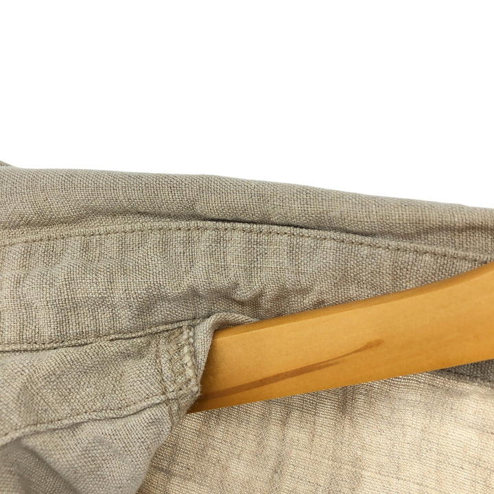 STRUCTURE Linen Jacket Men's XL linen Beige type Vintage Second Hand