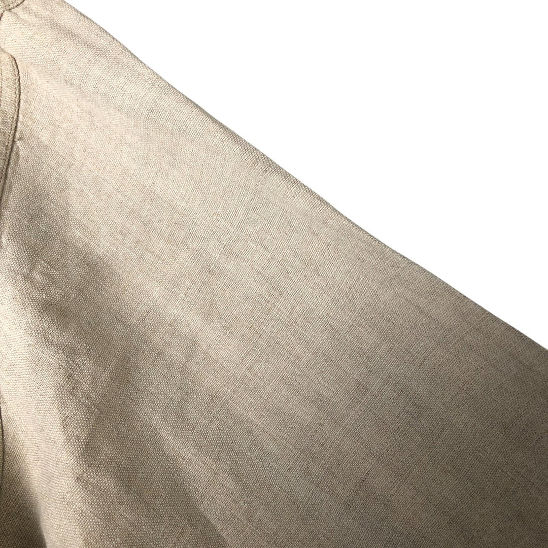 STRUCTURE Linen Jacket Men's XL linen Beige type Vintage Second Hand