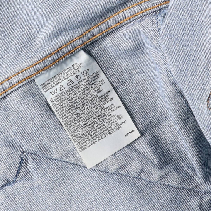 Levi's 70570-0616 Euro Model Denim Jacket, G-Jean, Men's XXL cotton blue type Vintage Second Hand