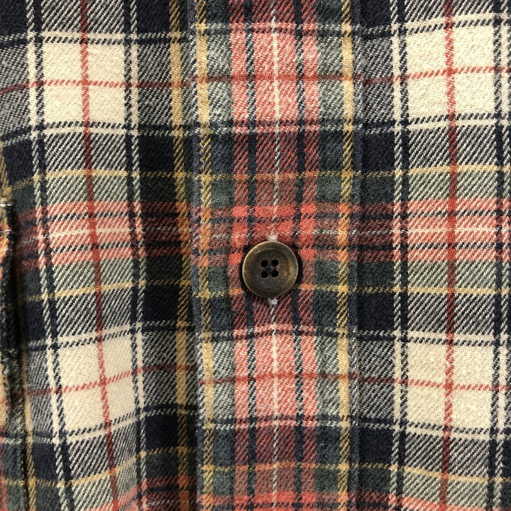 Ralph Lauren POLO by Ralph Lauren Long Sleeve Flannel Check Shirt Men's XL cotton orange type Vintage Second Hand