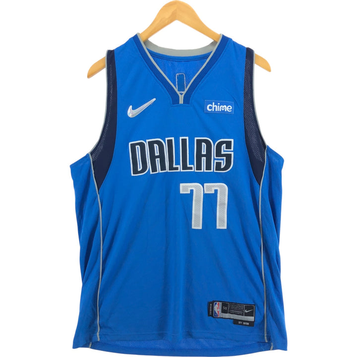 Nike NBA Dallas Mavericks mesh tank top game shirt men's size L vintage unknown blue type Vintage Second Hand