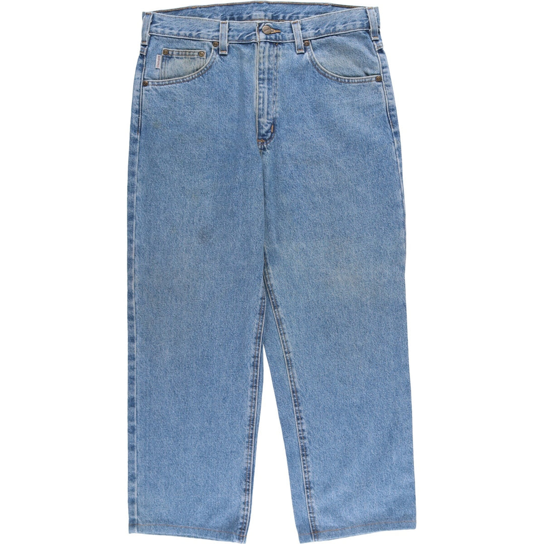 00'S Carhartt Relaxed Fit Tapered Denim Pants Men's W34 cotton blue type Vintage Second Hand