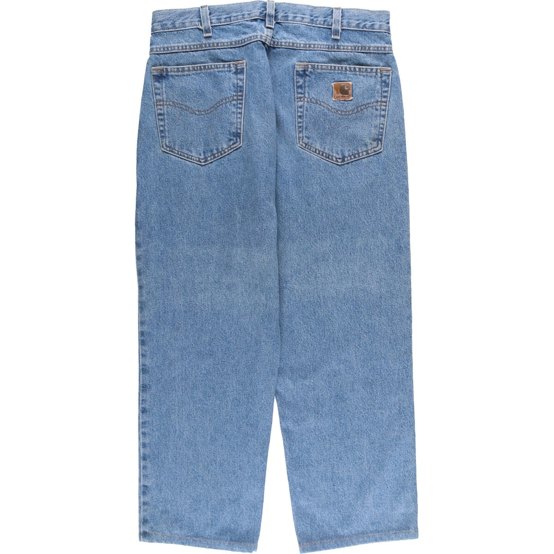 00'S Carhartt Relaxed Fit Tapered Denim Pants Men's W34 cotton blue type Vintage Second Hand