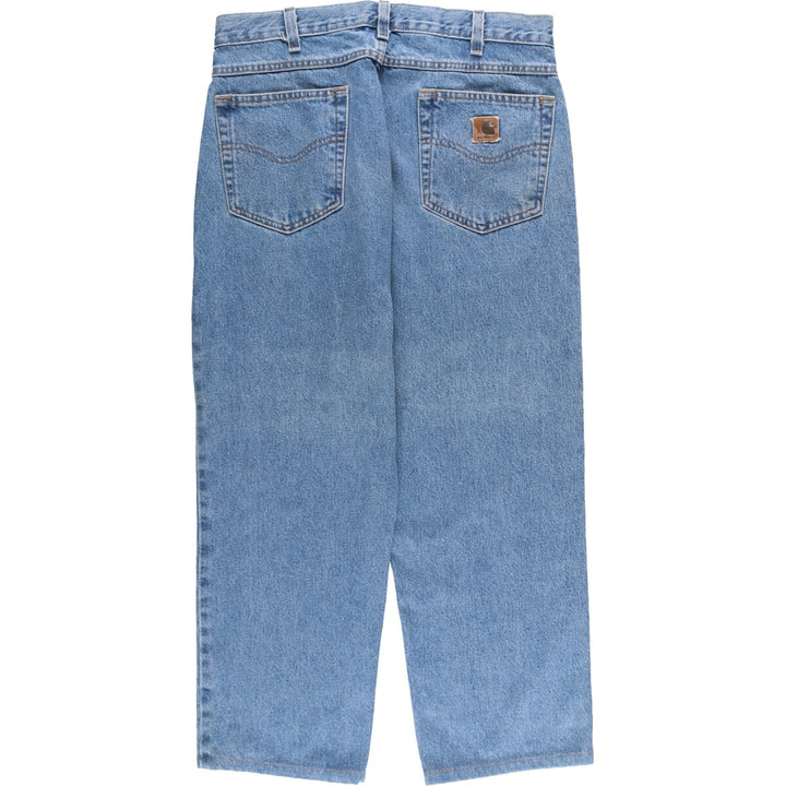 00'S Carhartt Relaxed Fit Tapered Denim Pants Men's W34 cotton blue type Vintage Second Hand