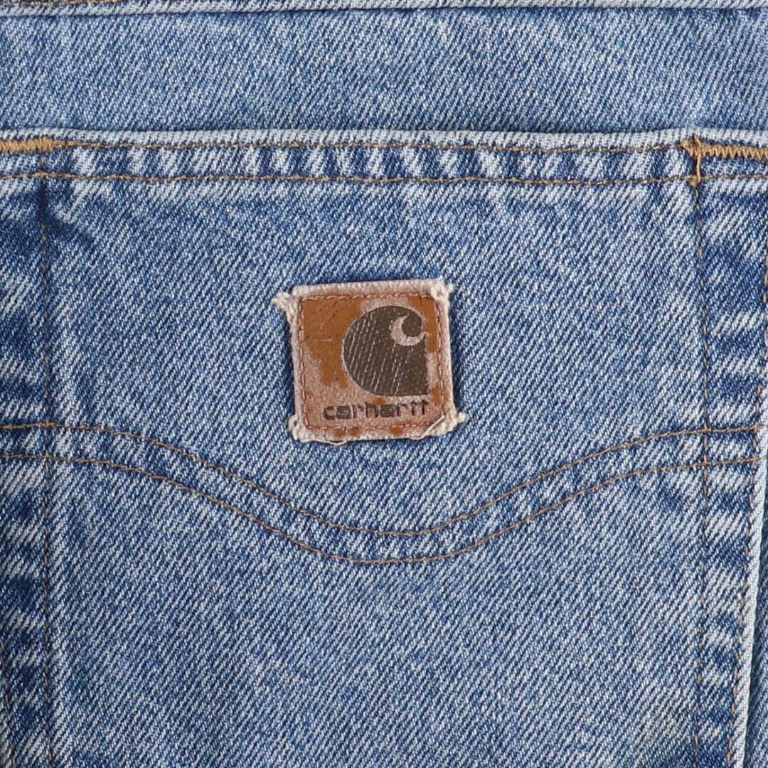 00'S Carhartt Relaxed Fit Tapered Denim Pants Men's W34 cotton blue type Vintage Second Hand