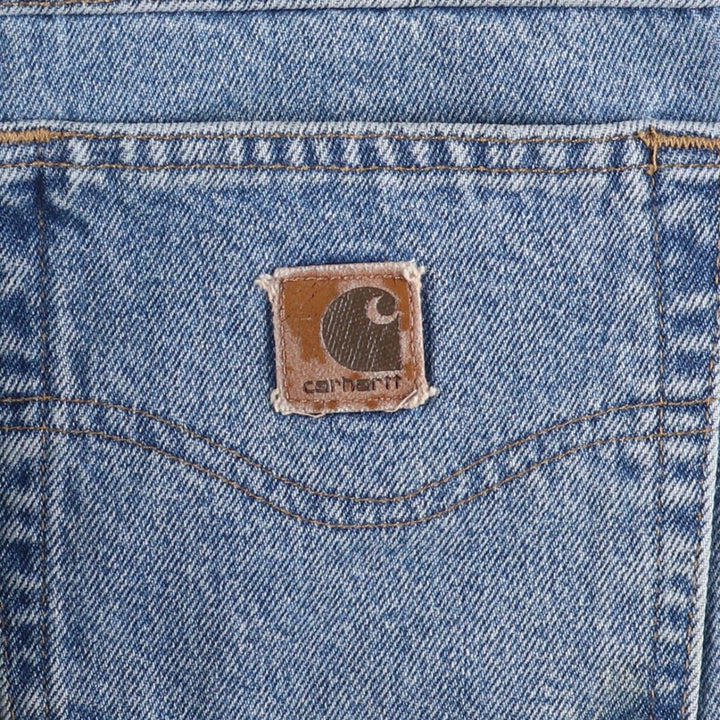 00'S Carhartt Relaxed Fit Tapered Denim Pants Men's W34 cotton blue type Vintage Second Hand