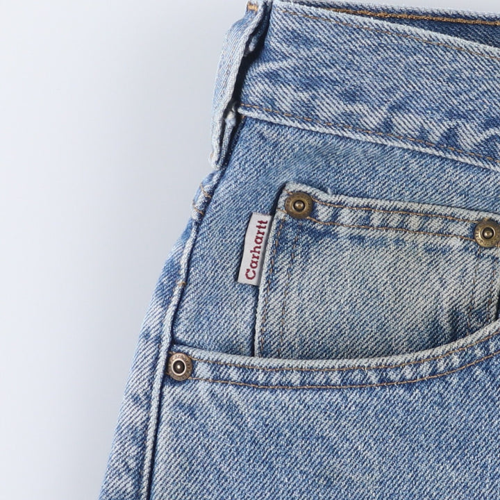 00'S Carhartt Relaxed Fit Tapered Denim Pants Men's W34 cotton blue type Vintage Second Hand