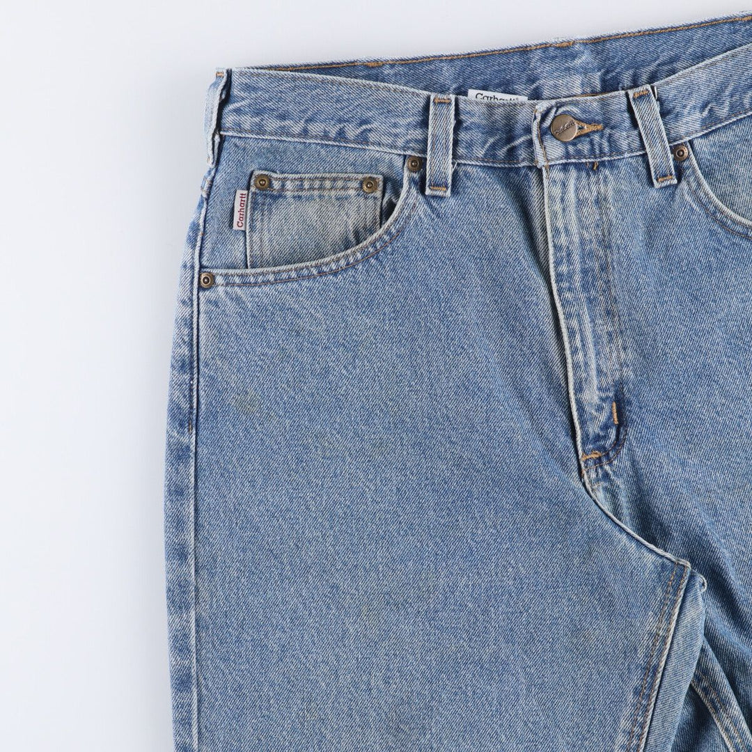 00'S Carhartt Relaxed Fit Tapered Denim Pants Men's W34 cotton blue type Vintage Second Hand