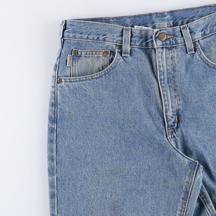 00'S Carhartt Relaxed Fit Tapered Denim Pants Men's W34 cotton blue type Vintage Second Hand