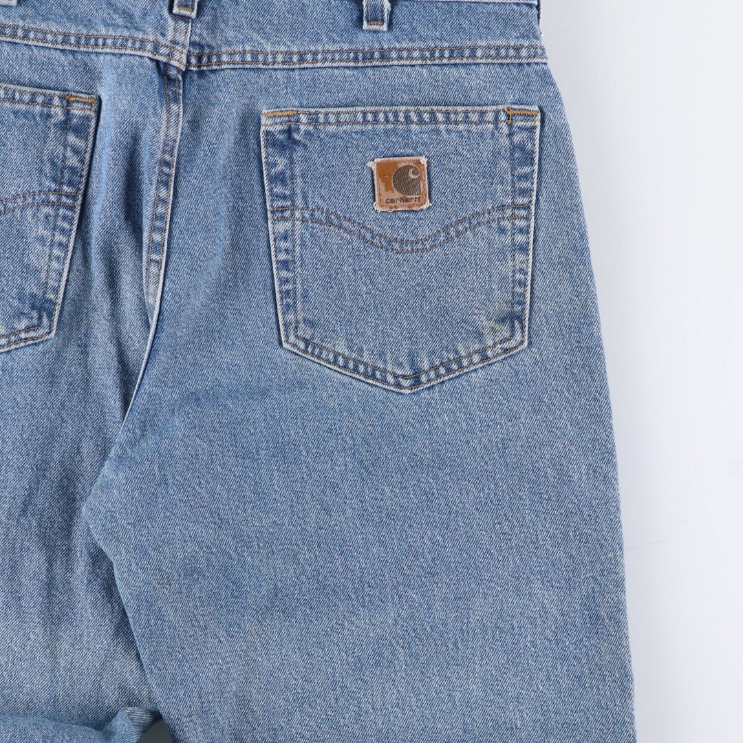 00'S Carhartt Relaxed Fit Tapered Denim Pants Men's W34 cotton blue type Vintage Second Hand