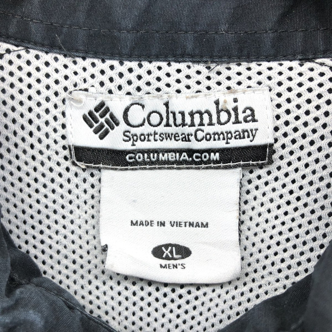90s-00'S Columbia PFG Hidden Button Down Short Sleeve Fishing Shirt Men's XL cotton black type Vintage Second Hand