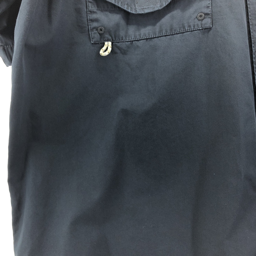 90s-00'S Columbia PFG Hidden Button Down Short Sleeve Fishing Shirt Men's XL cotton black type Vintage Second Hand
