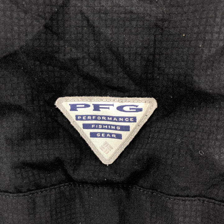 Columbia PFG OMNI-SHADE Ripstop Button-down Short Sleeve Fishing Shirt, Men's M unclear black type Vintage Second Hand