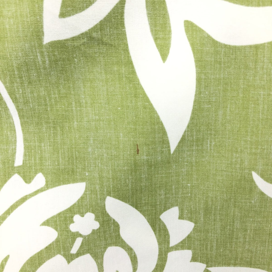 90'S Reyn Spooner all-over floral print pullover button-down Hawaiian aloha shirt box shirt men's size L cotton green type yellow green Vintage Second Hand