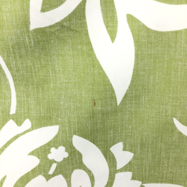 90'S Reyn Spooner all-over floral print pullover button-down Hawaiian aloha shirt box shirt men's size L cotton green type yellow green Vintage Second Hand