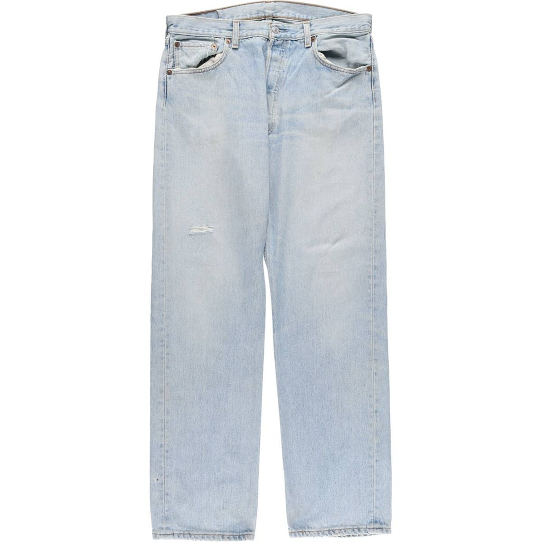 00'S Levi's 0501-0134 Straight denim pants for men, size W33 cotton blue type Vintage Second Hand
