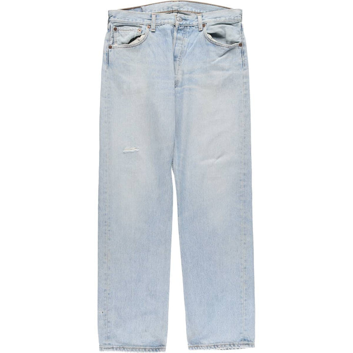 00'S Levi's 0501-0134 Straight denim pants for men, size W33 cotton blue type Vintage Second Hand
